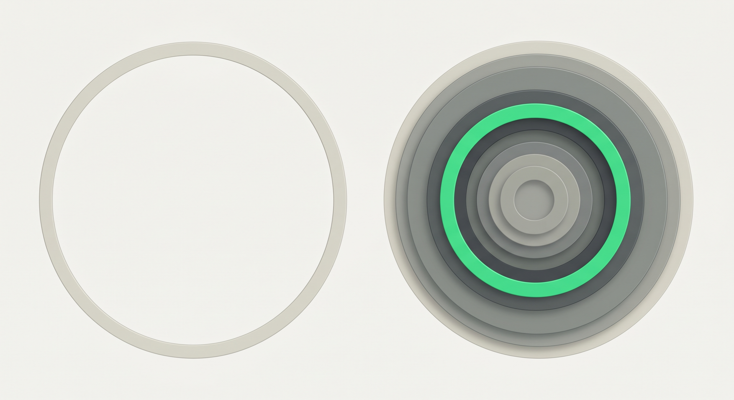 Shallow vs layered client portfolio - visualising portfolio depth vs breadth in recruitment account expansion
