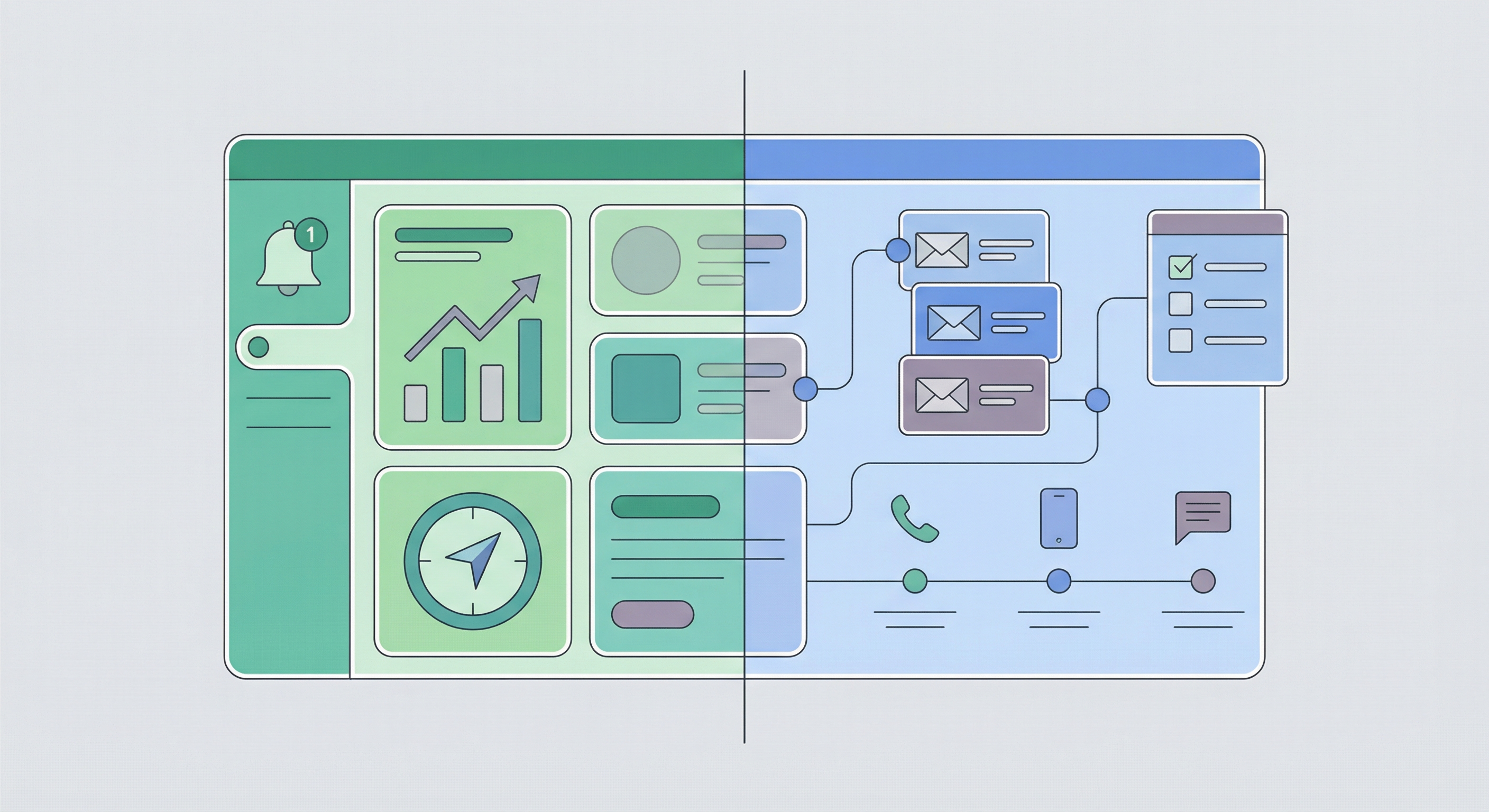 Boilr vs SourceWhale comparison visual showing signal-led discovery and outreach workflow